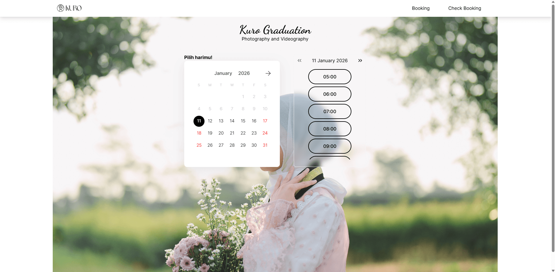 Kuro - Photography Scheduler
